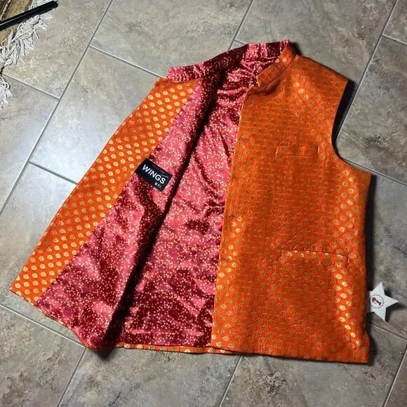 Wings BTI. India nehru waistcoat vest - Picture 3 of 10